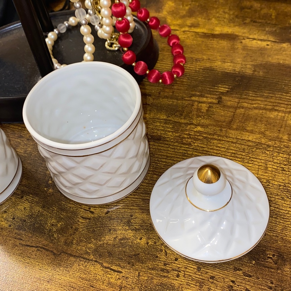 2pc Dresser Set vintage porcelain Irving W. Rice & Co. (Irice). Japan - Picture 5 of 6